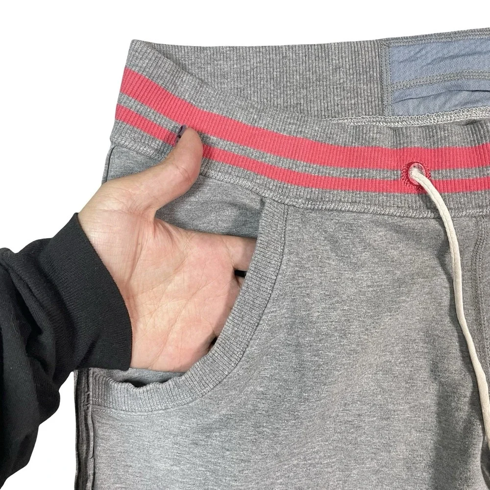 Lululemon‎ Jogger Sweatpants Womens 8 Grey Pink Drawstring Stretch Yoga Luxury